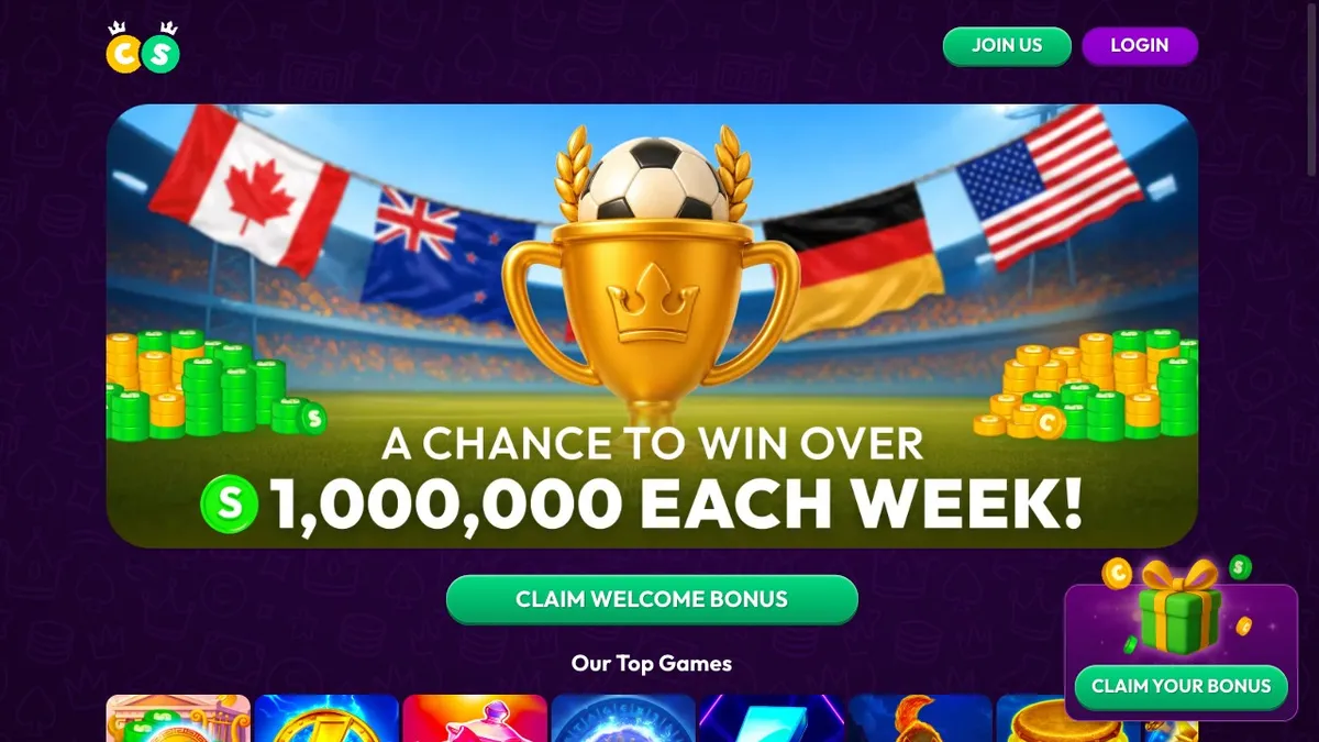 Crown Coins Casino, our best pick for beginners and low stakes