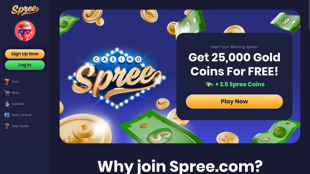 Spree.com social casino, our pick for fast, simple sessions